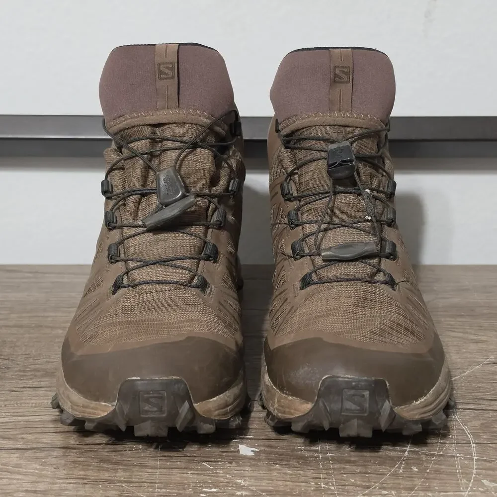 Salomon Speed Assault Men's Lightweight Tactical Hiking Boots Shoes Size 9 Brown